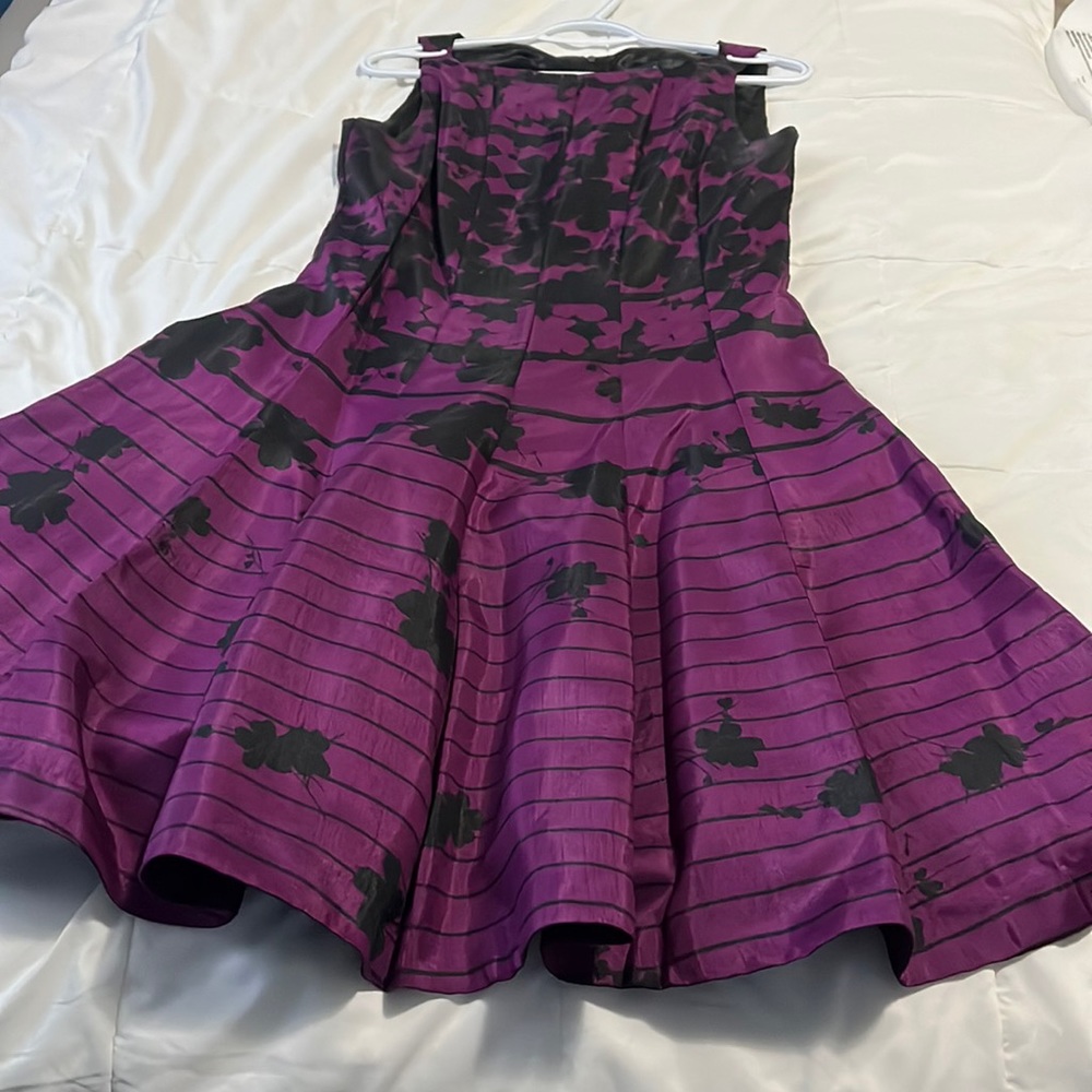 Purple and black gabby style dress